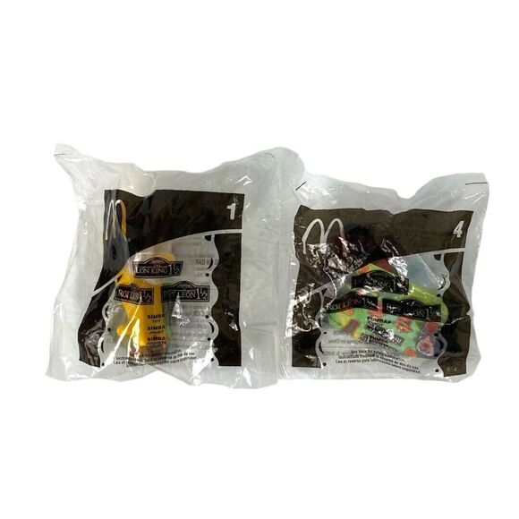 McDonald's‎ Disney's 2004 Lion King 1 1/2 - #1 Simba  #4 Pumba FFT1 - Picture 1 of 5